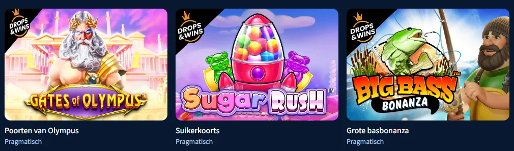 Top slots van Pragmatic Play bij Casino Lunarspins