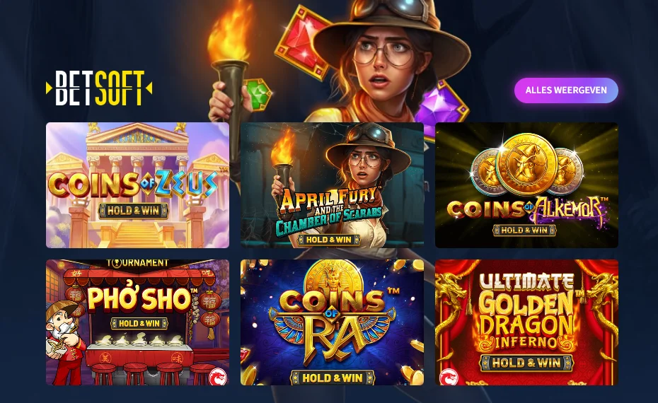Lunarspins-spellen van Betsoft